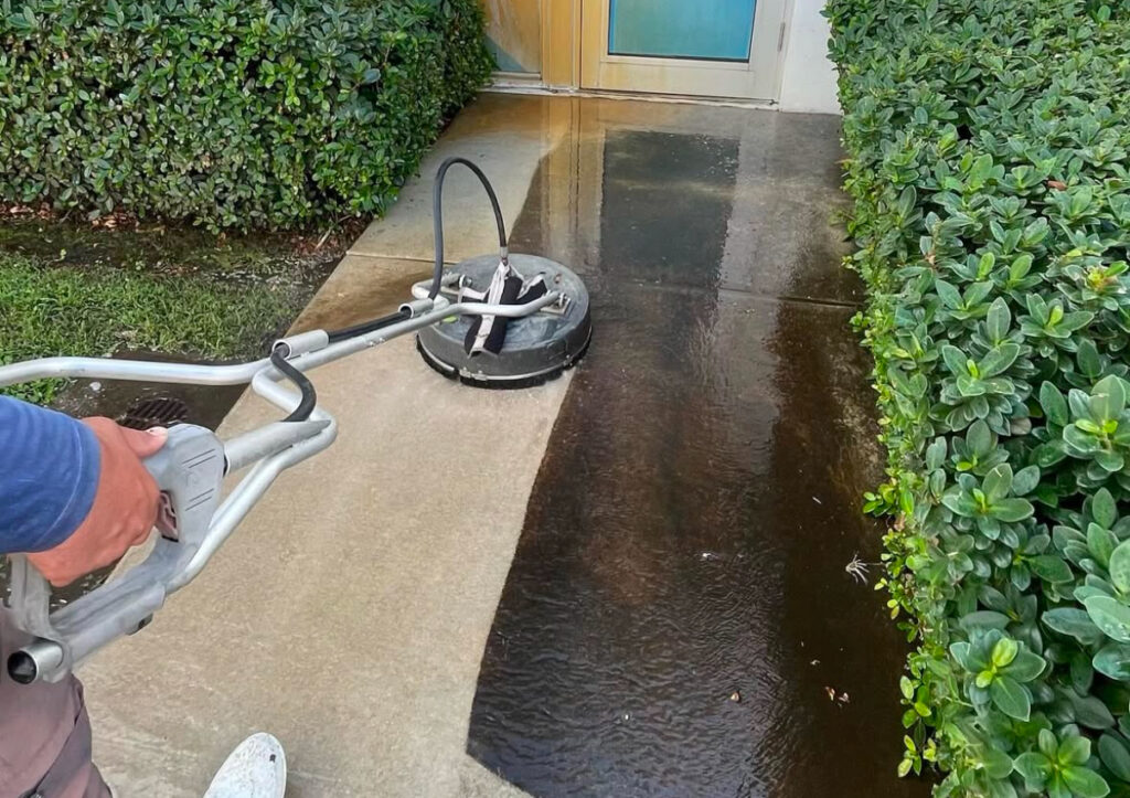 pressure clean driveway