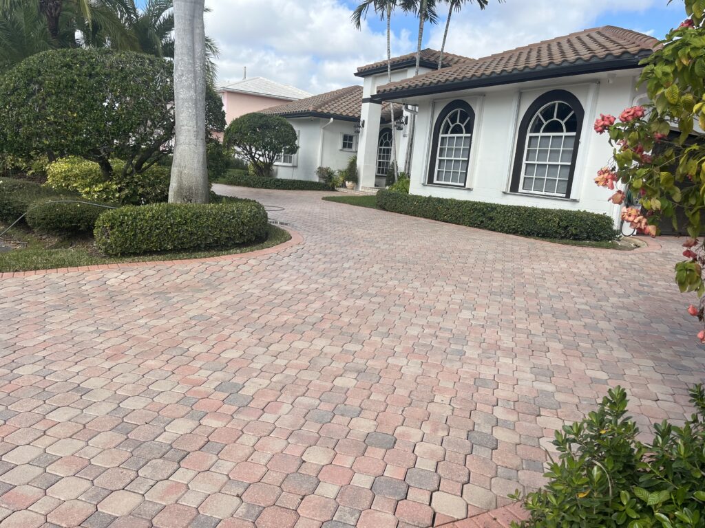 pressure clean driveway