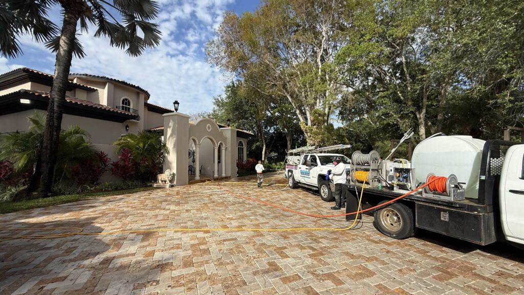 Pressure washing service