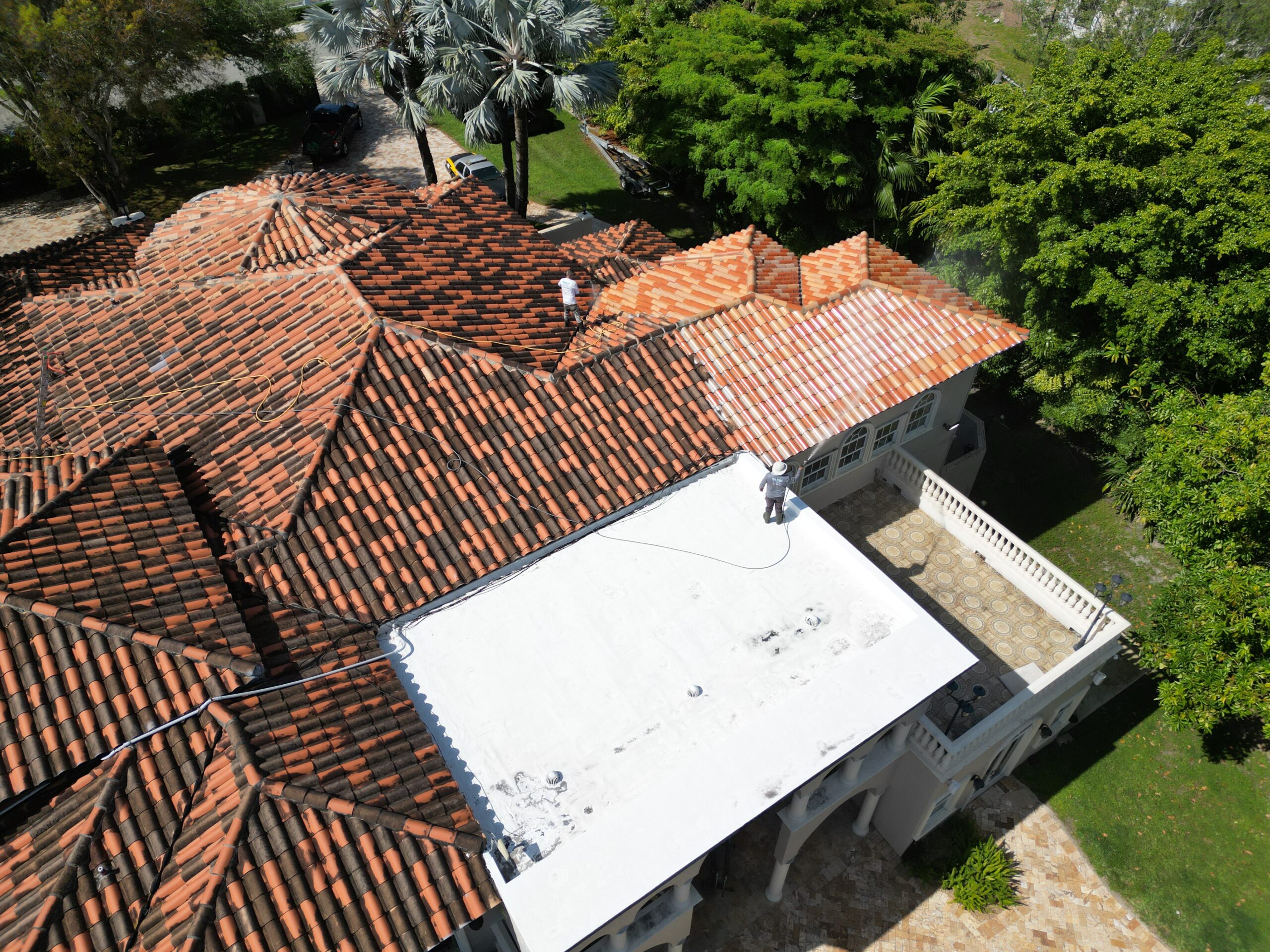Roof Softwashing in Miami